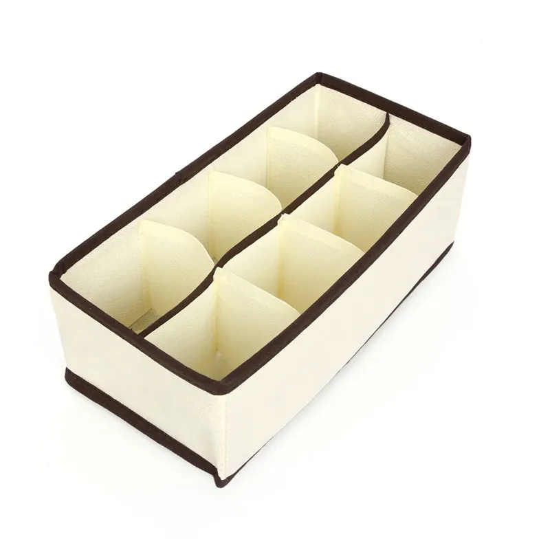 Boîte de rangement pliable pour sous-vêtements, organiseur de garde-robe, étui pour chaussettes, soutien-gorge, pantalon et écharpe 18