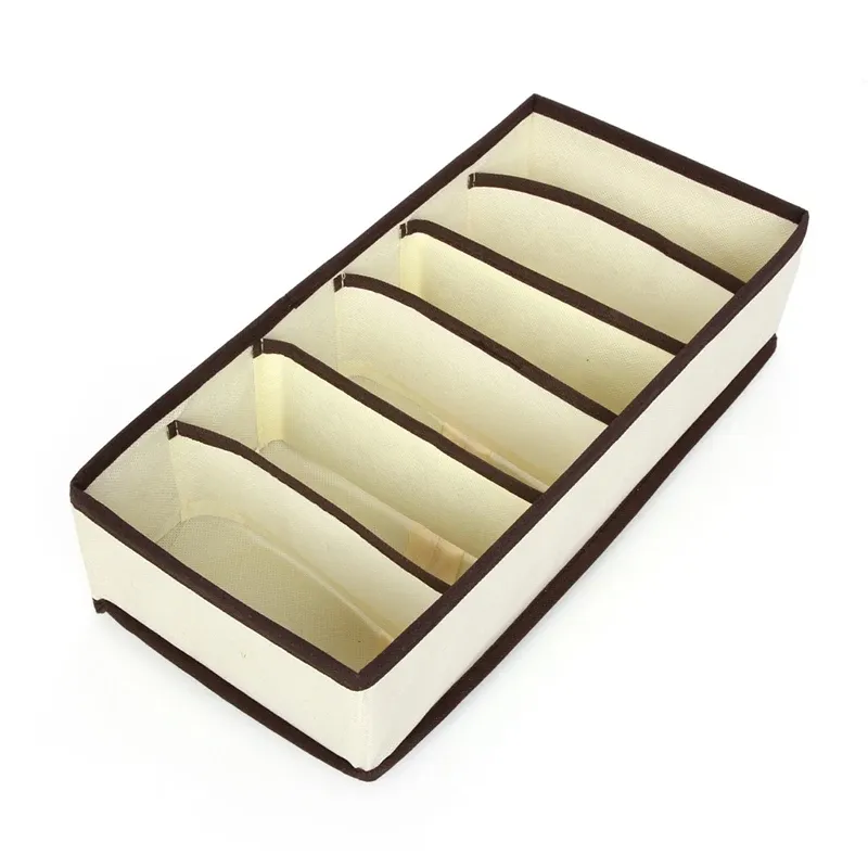Boîte de rangement pliable pour sous-vêtements, organiseur de garde-robe, étui pour chaussettes, soutien-gorge, pantalon et écharpe 19