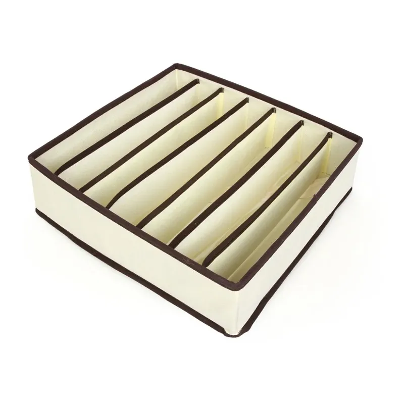 Boîte de rangement pliable pour sous-vêtements, organiseur de garde-robe, étui pour chaussettes, soutien-gorge, pantalon et écharpe 12