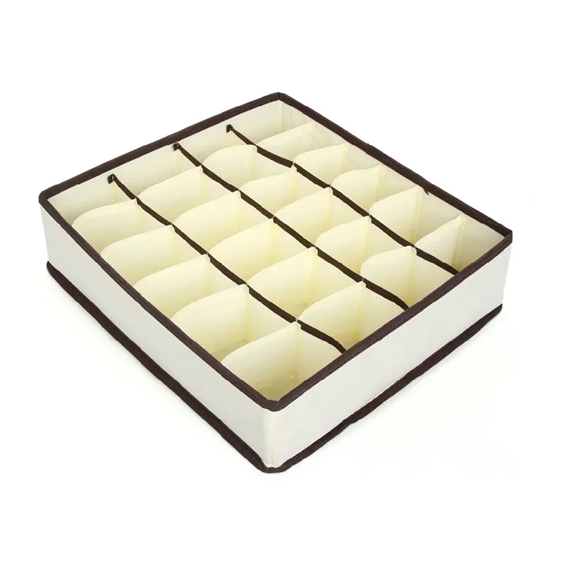 Boîte de rangement pliable pour sous-vêtements, organiseur de garde-robe, étui pour chaussettes, soutien-gorge, pantalon et écharpe 13