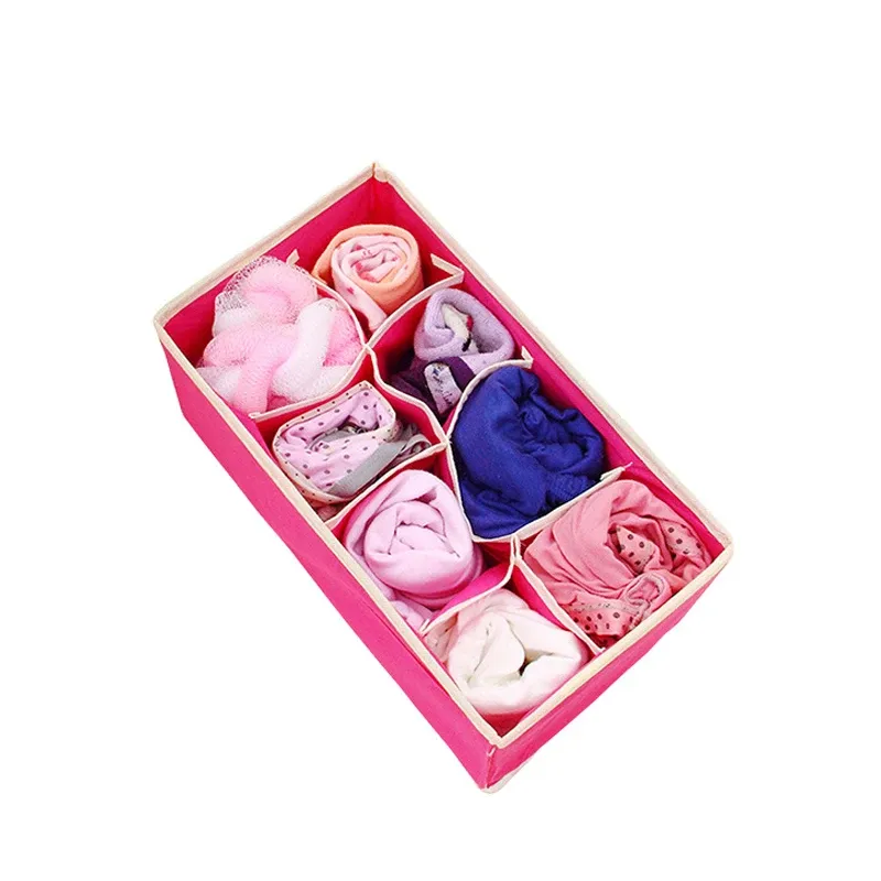 Boîte de rangement pliable pour sous-vêtements, organiseur de garde-robe, étui pour chaussettes, soutien-gorge, pantalon et écharpe 14