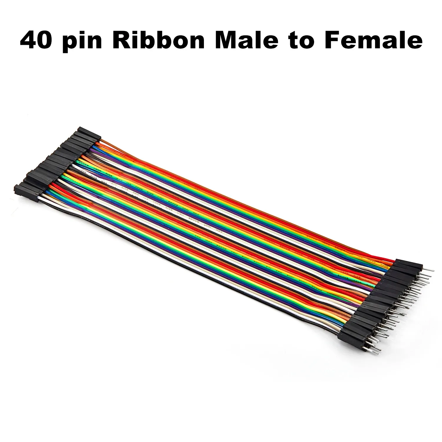 Kit de fils de connexion Dupont mâle-femelle 24AWG en cuivre, 40 à 120 pièces, longueurs 10 cm, 20 cm et 30 cm, pour prototypage DIY 8