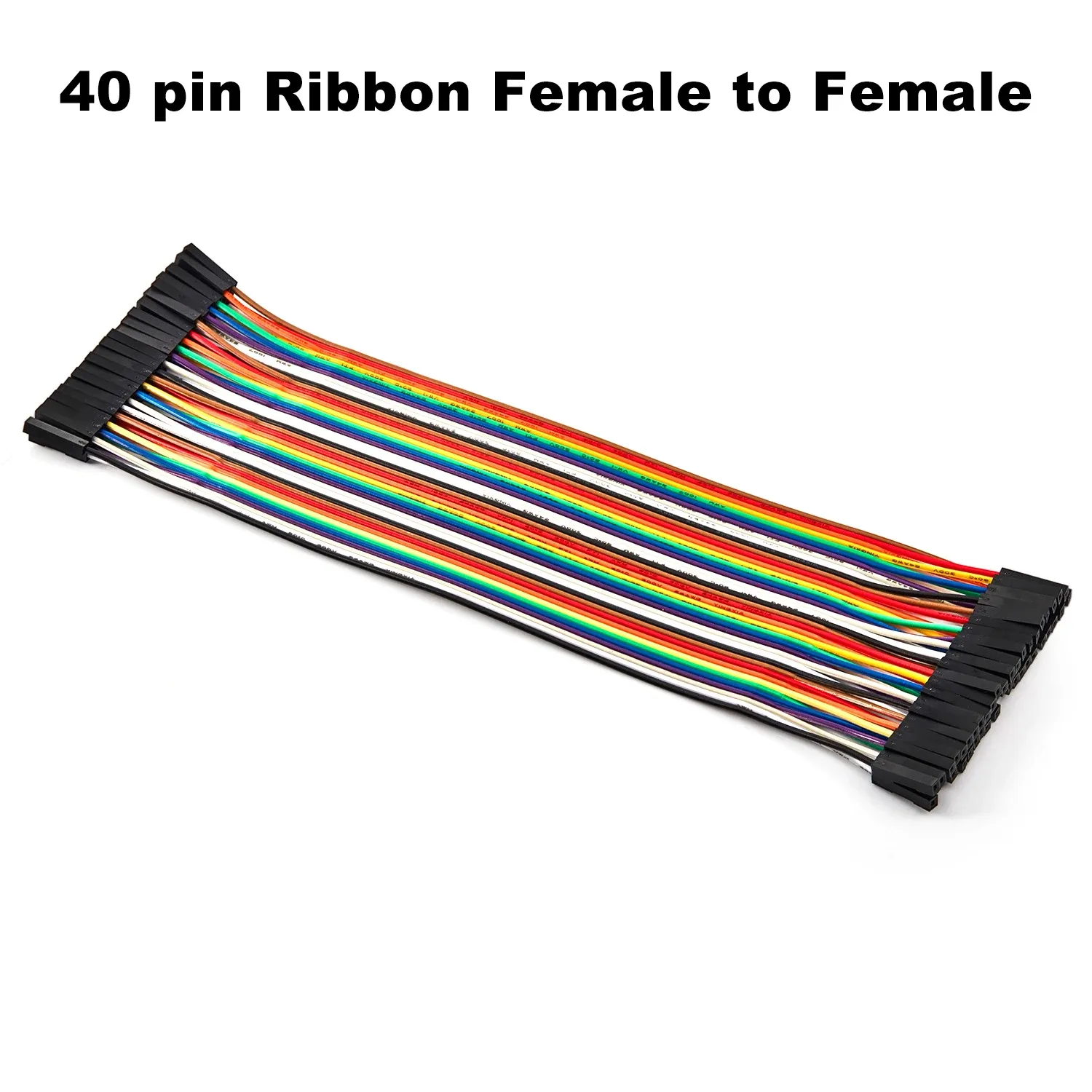 Kit de fils de connexion Dupont mâle-femelle 24AWG en cuivre, 40 à 120 pièces, longueurs 10 cm, 20 cm et 30 cm, pour prototypage DIY 11
