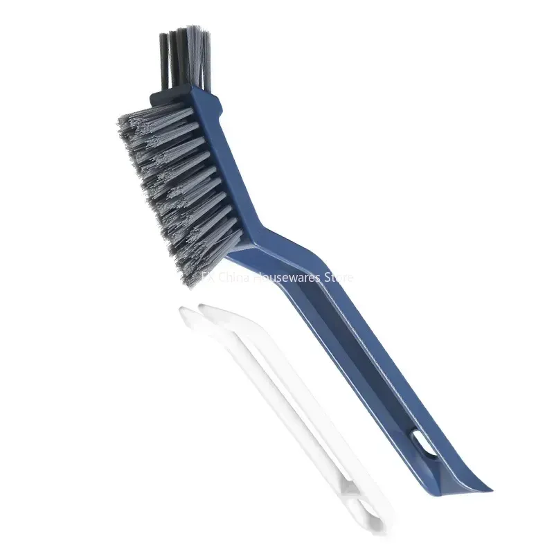 Brosse de nettoyage en V à poils durs, outil multi-usage pour salle de bain, cuisine et joints de carrelage 5
