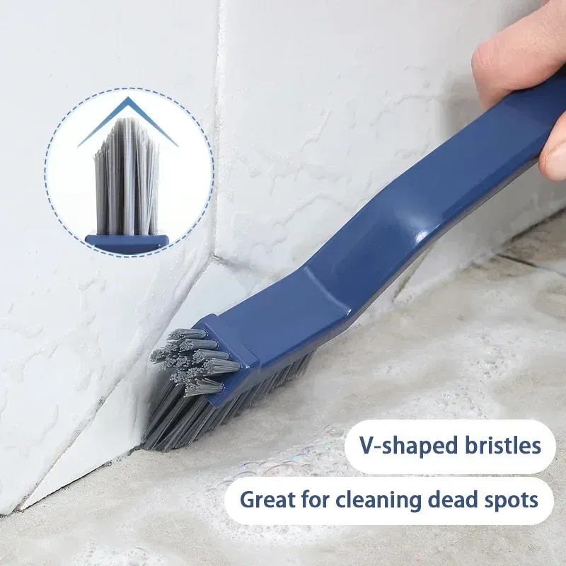 Brosse de nettoyage en V en situation d'utilisation