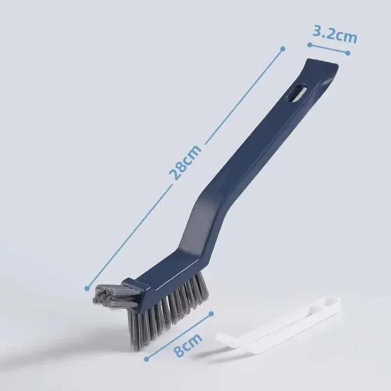 Brosse de nettoyage en V à poils durs, outil multi-usage pour salle de bain, cuisine et joints de carrelage 8
