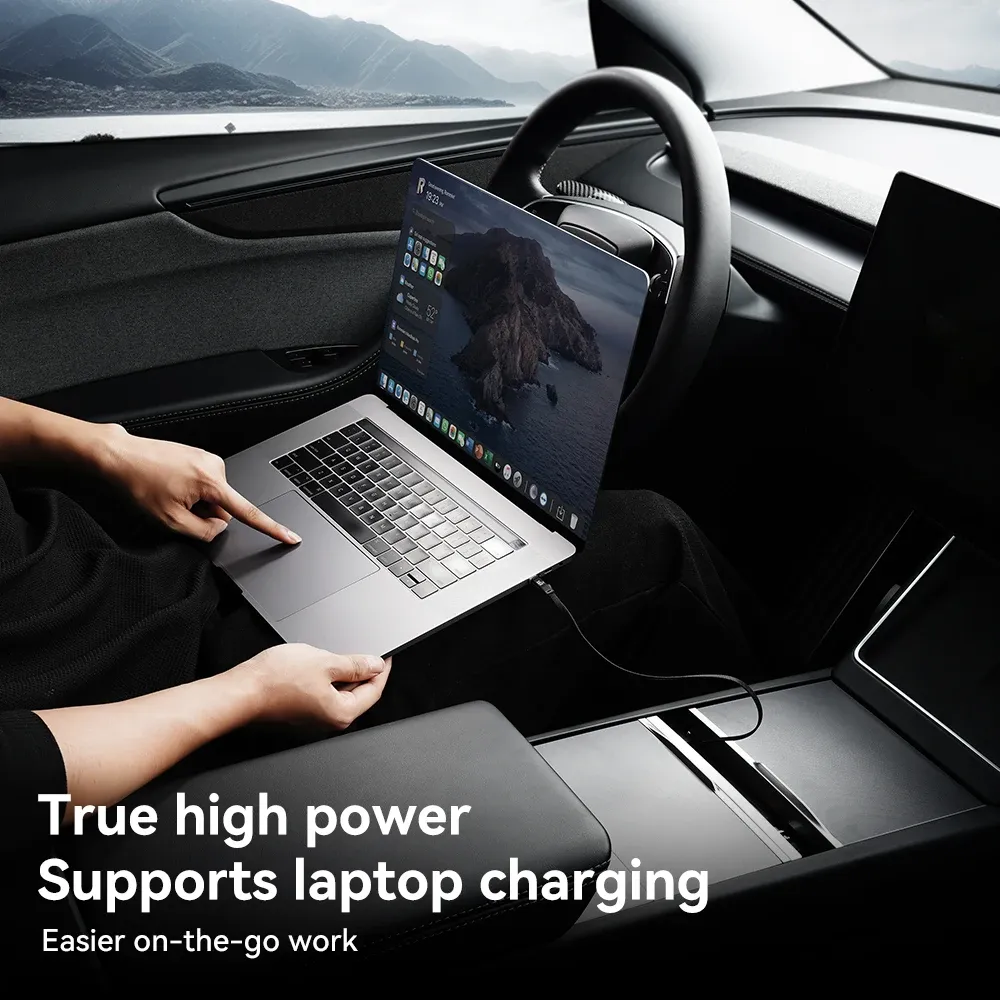 Station d'accueil USB pour Tesla Model 3 Highland et Model Y Juniper, extension de console centrale à charge rapide 6