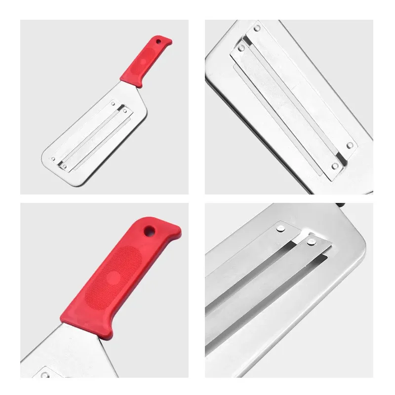 Couteau multifonction à double lame pour légumes, coupe-légumes portable 3