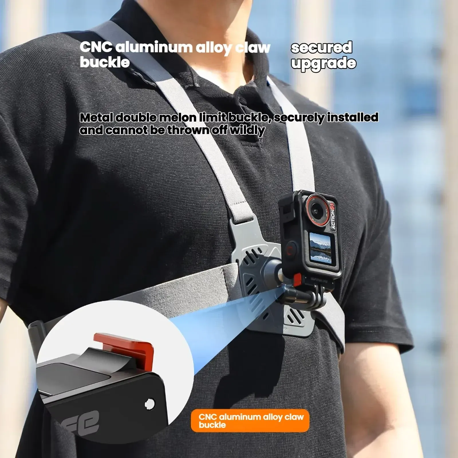 Support magnétique pliable à dégagement rapide pour DJI Osmo Action 5 Pro, 4 et 3 6