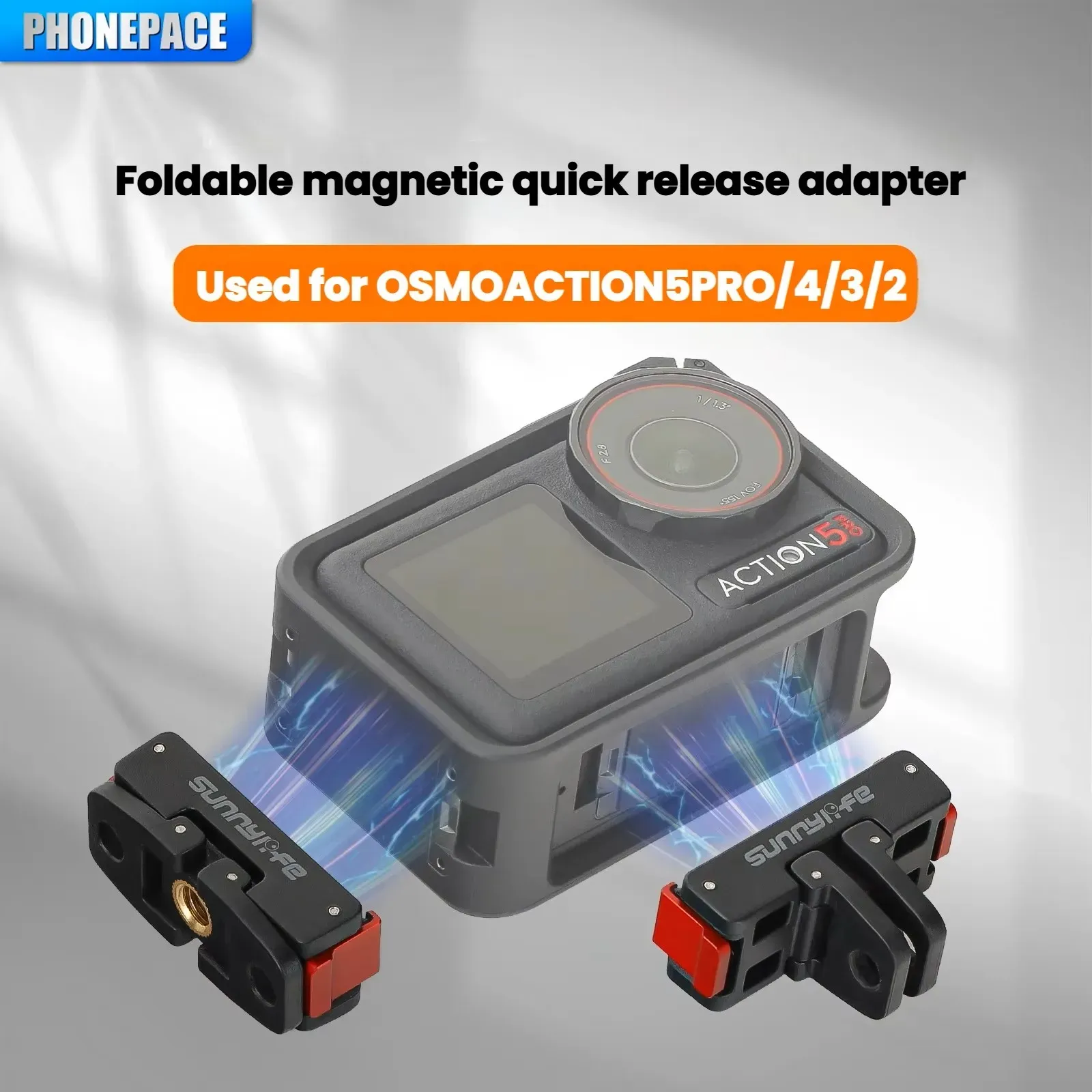 Support magnétique en utilisation