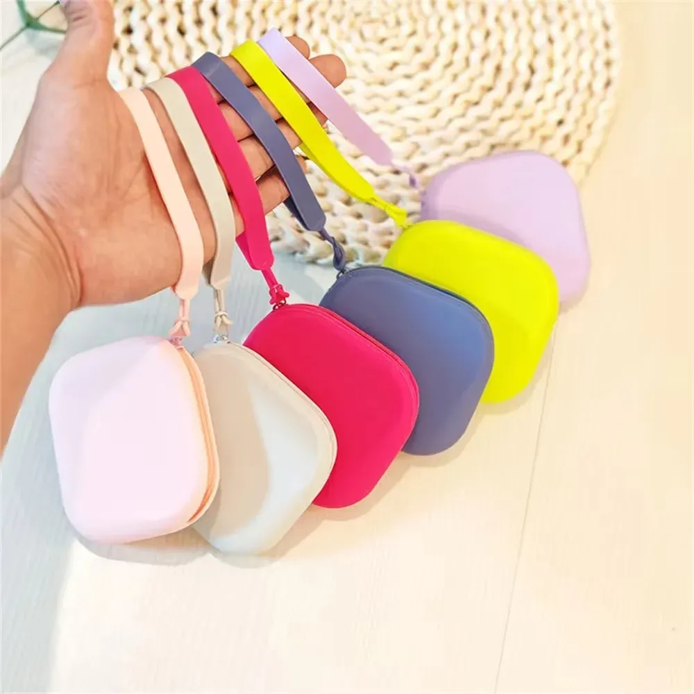 Trousse de toilette en silicone avec dragonne, étanche et anti-poussière, fermeture éclair, pour l'extérieur 2