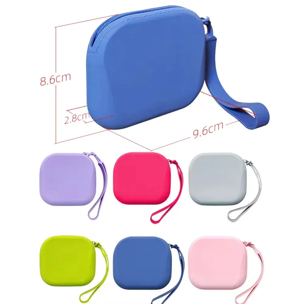 Trousse de toilette en silicone avec dragonne, étanche et anti-poussière, fermeture éclair, pour l'extérieur 4