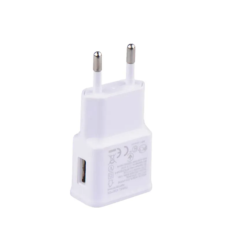 Chargeur mural USB 5 V 2 A double port pour voyage, compatible smartphones 2