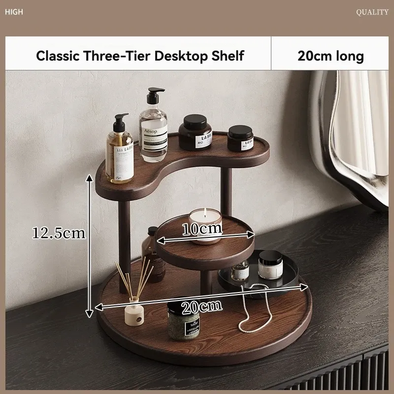 Boîte de rangement pour maquillage, huiles essentielles et produits de soin, organisateur de comptoir de salle de bain et de bureau 7