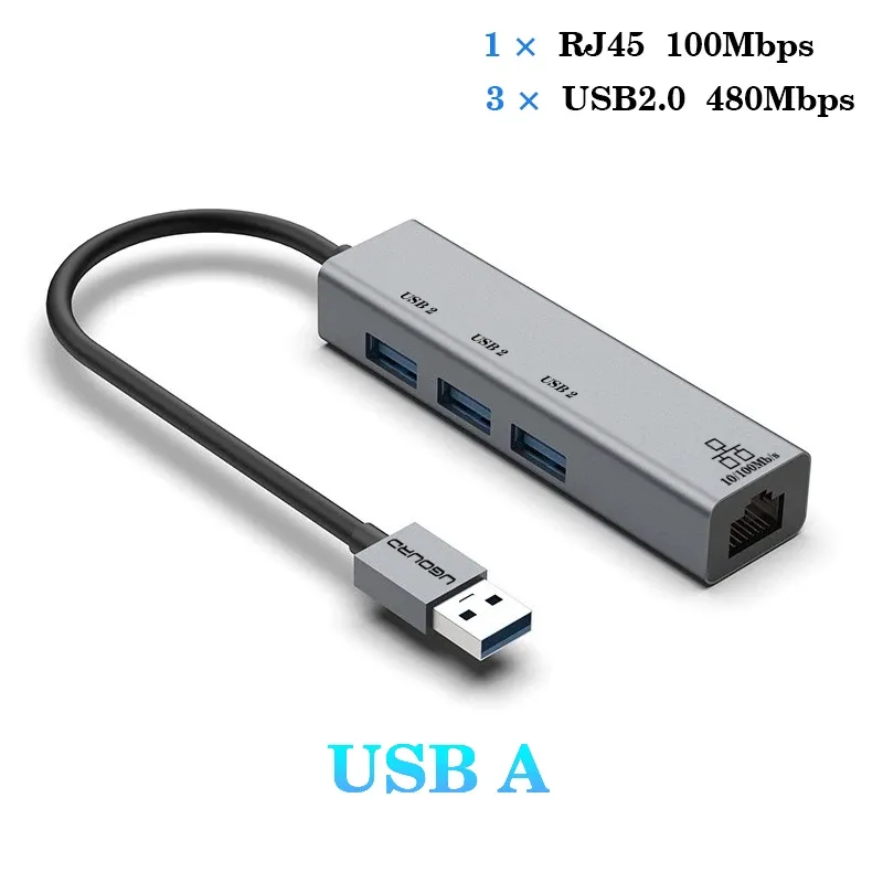 Station d'accueil USB-C avec port Ethernet RJ45 Gigabit 1000 Mbps, hub USB 3.0 et charge 100 W 13