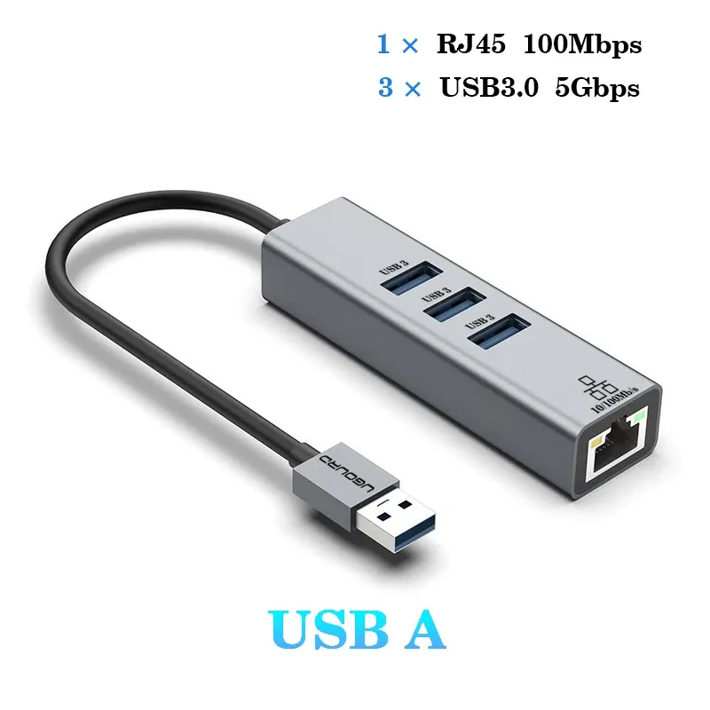Station d'accueil USB-C avec port Ethernet RJ45 Gigabit 1000 Mbps, hub USB 3.0 et charge 100 W 17