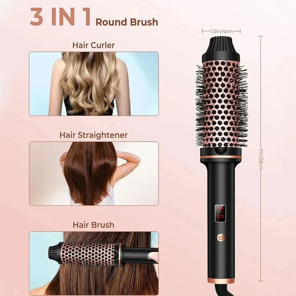 Brosse chauffante 3 en 1 accessoires