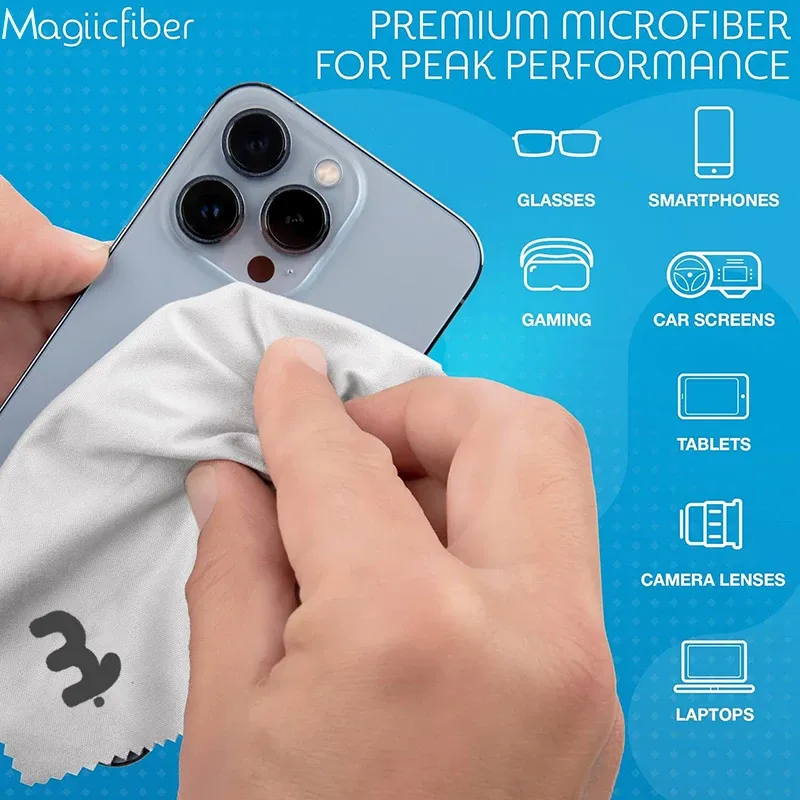 MagiicFiber Chiffon de nettoyage en microfibre haute densité sans rayures pour écran 3