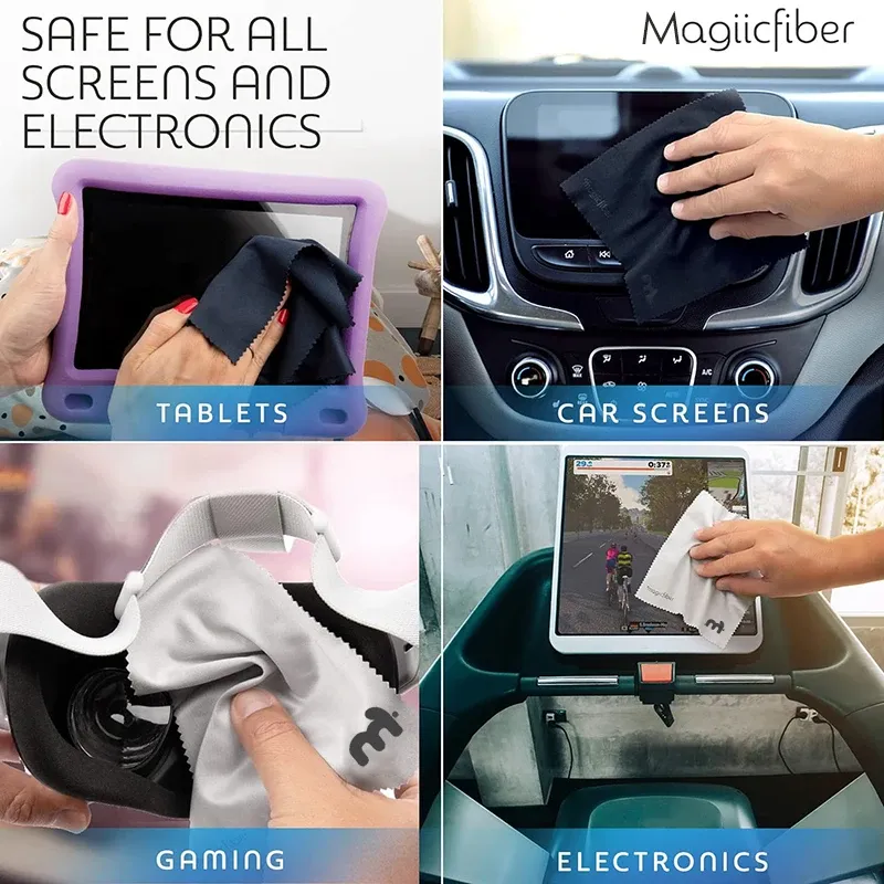 MagiicFiber Chiffon de nettoyage en microfibre haute densité sans rayures pour écran 4