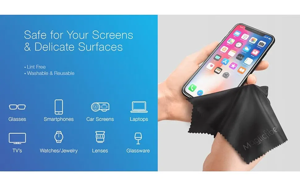 Nettoyage d'optiques avec le chiffon MagiicFiber