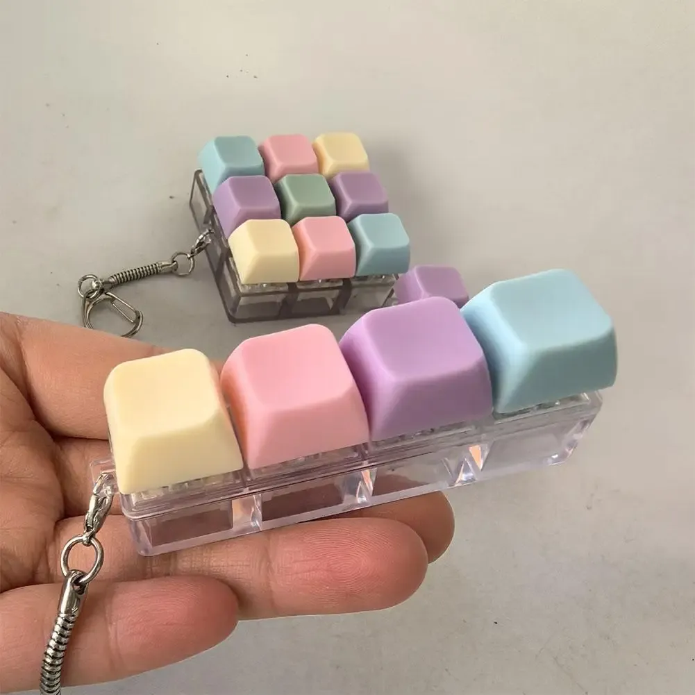 Clavier mécanique anti-stress aux couleurs macarons