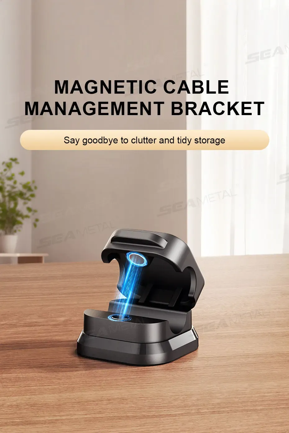 Support de câble magnétique SEAMETAL en situation