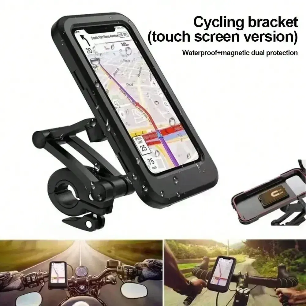 Support de téléphone rotatif à 360° pour vélo et moto, étanche et antichoc 4
