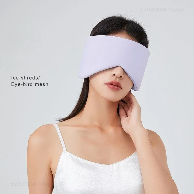 Masque de sommeil en soie glacée respirant, double face, occultant, anti-fatigue, chaud et frais, réduction du bruit

Wait, the title is already in French. Here is a cleaned, professional version:

Masque de sommeil en soie glacée, respirant, double face, occultant, anti-fatigue, effet chaud et froid, isolation phonique 11