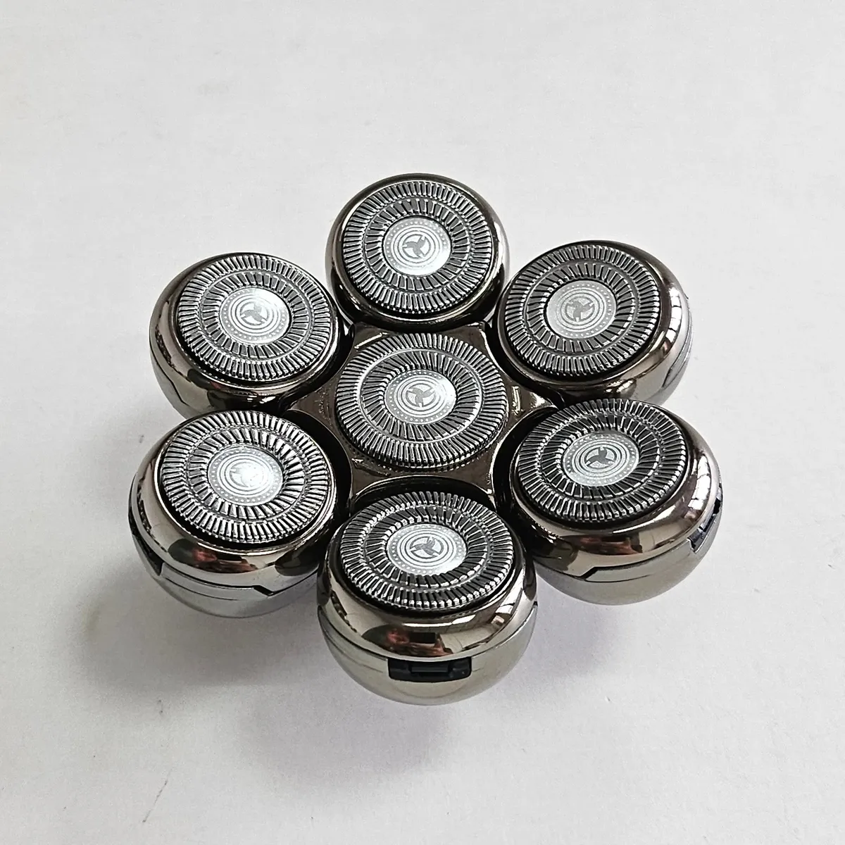 Lot de 7 lames de rechange 7D pour rasoir électrique à têtes flottantes, lavables, compatibles avec la plupart des modèles 2