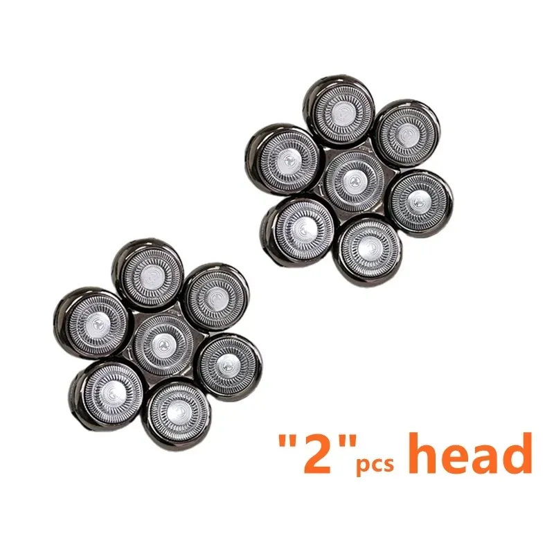 Lot de 7 lames de rechange 7D pour rasoir électrique à têtes flottantes, lavables, compatibles avec la plupart des modèles 7