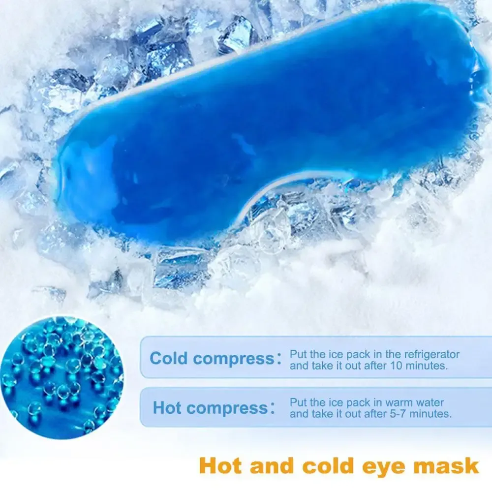 Masque pour les yeux réfrigérant avec gel apaisant, masque de couchage isotherme, 1 pièce 2