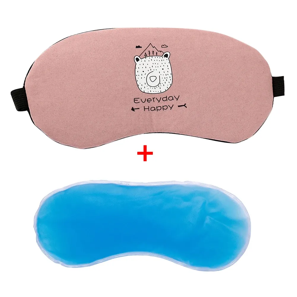 Masque pour les yeux réfrigérant avec gel apaisant, masque de couchage isotherme, 1 pièce 5