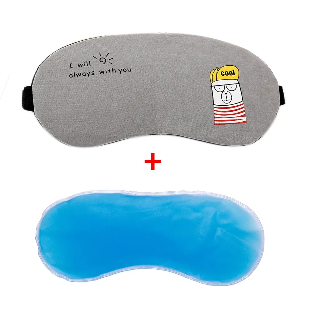 Masque pour les yeux réfrigérant avec gel apaisant, masque de couchage isotherme, 1 pièce 13