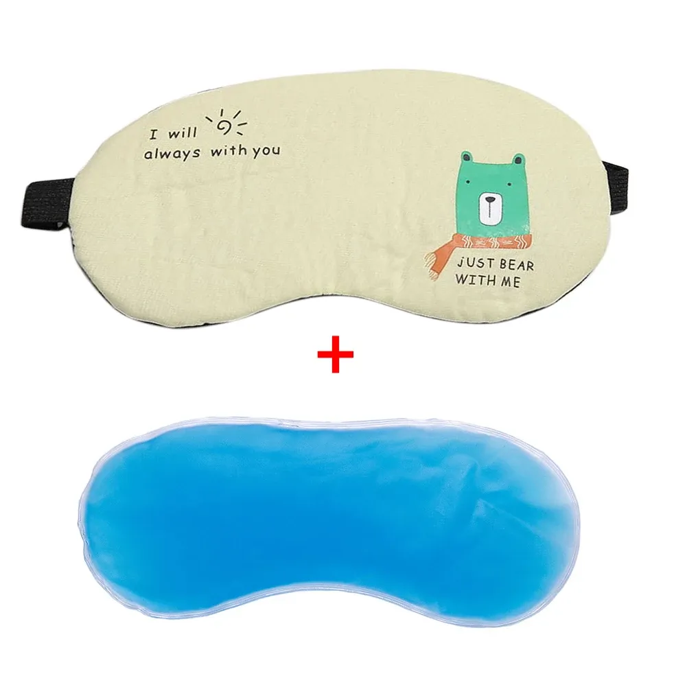 Masque pour les yeux réfrigérant avec gel apaisant, masque de couchage isotherme, 1 pièce 11