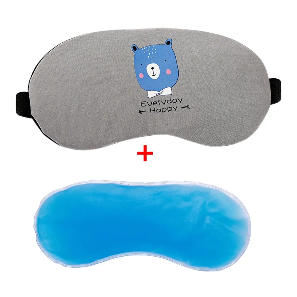 Masque pour les yeux réfrigérant avec gel apaisant, masque de couchage isotherme, 1 pièce 12