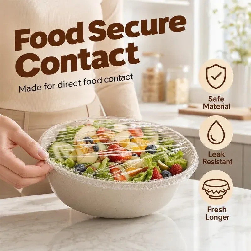 Couvre-aliments réutilisables et jetables à couvercle élastique pour bols et aliments 3