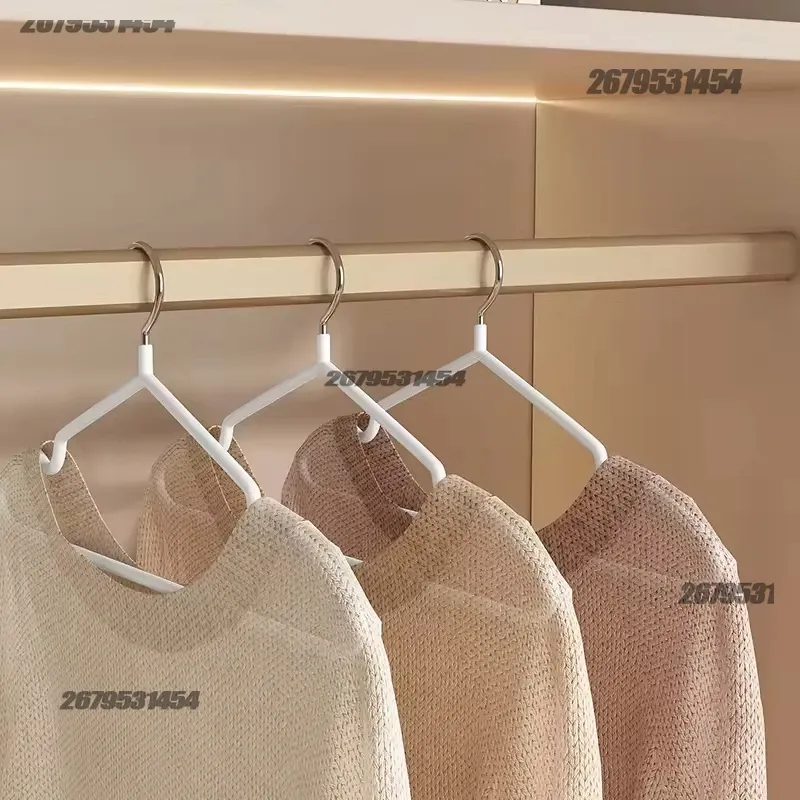 Cintres organisateurs en métal pour vêtements, antidérapants et sans marque, pour usage domestique et armoires de chambre 2