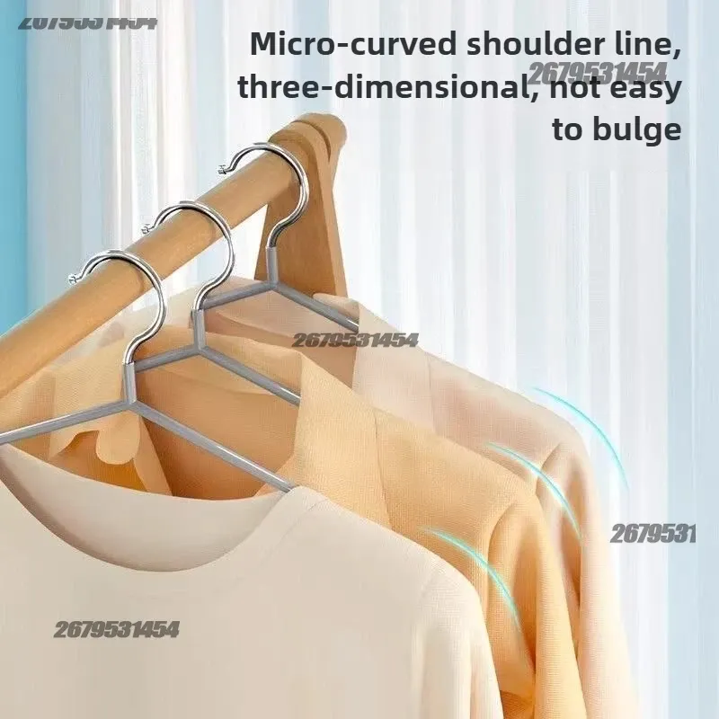 Cintres organisateurs en métal pour vêtements, antidérapants et sans marque, pour usage domestique et armoires de chambre 5