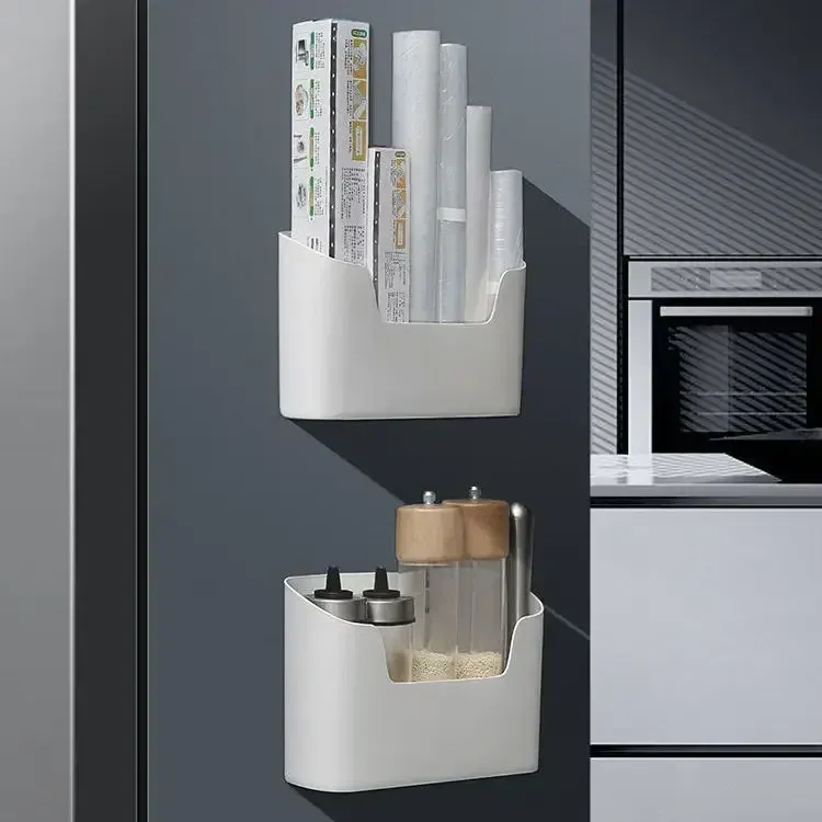 Support de rangement adhésif mural pour cuisine, boîte de rangement multifonctionnelle pour porte d'armoire sous évier, étagère à tiroir, organisateur de salle de bain 2
