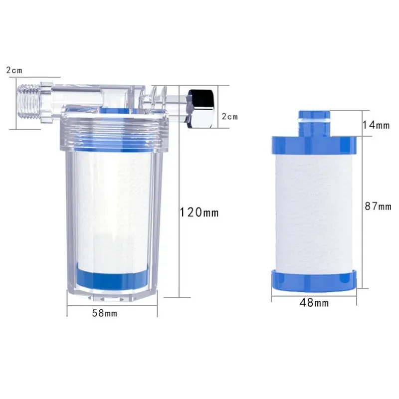 Filtre universel en coton PP pour douche, robinet et chauffe-eau 4