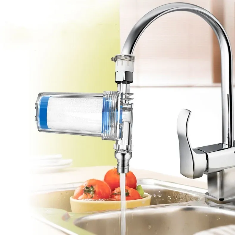 Filtre pour tuyau d'eau en situation d'utilisation