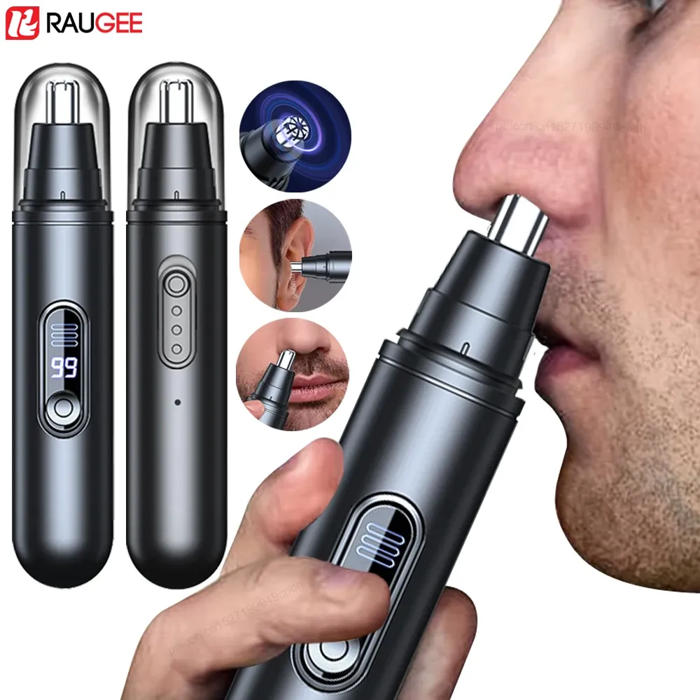 Tondeuse électrique pour poils du nez et des oreilles, rechargeable par USB, portable