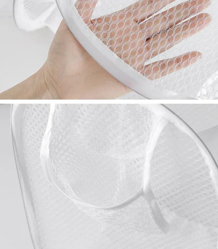 Panier à linge pliable en maille, pliage