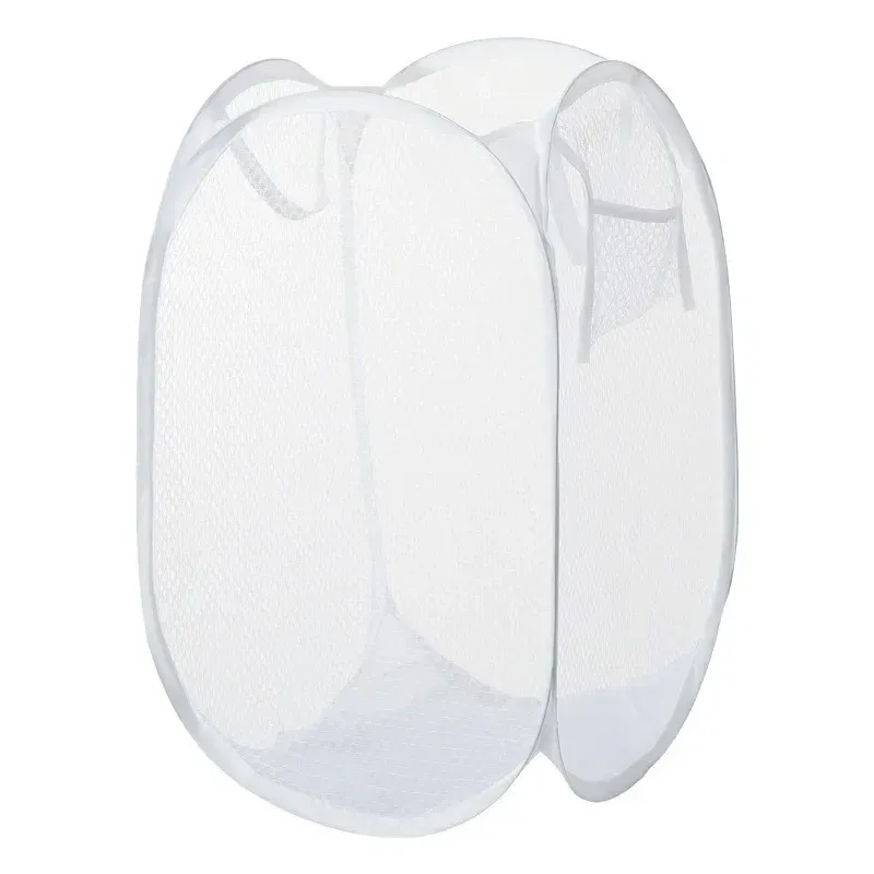 Panier à linge pliable en maille pour salle de bain et buanderie 9
