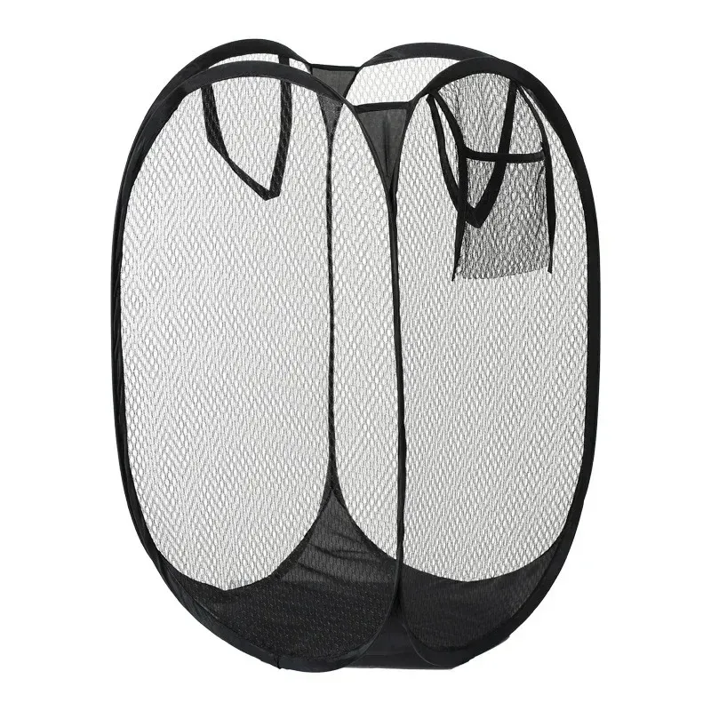 Panier à linge pliable en maille pour salle de bain et buanderie 8