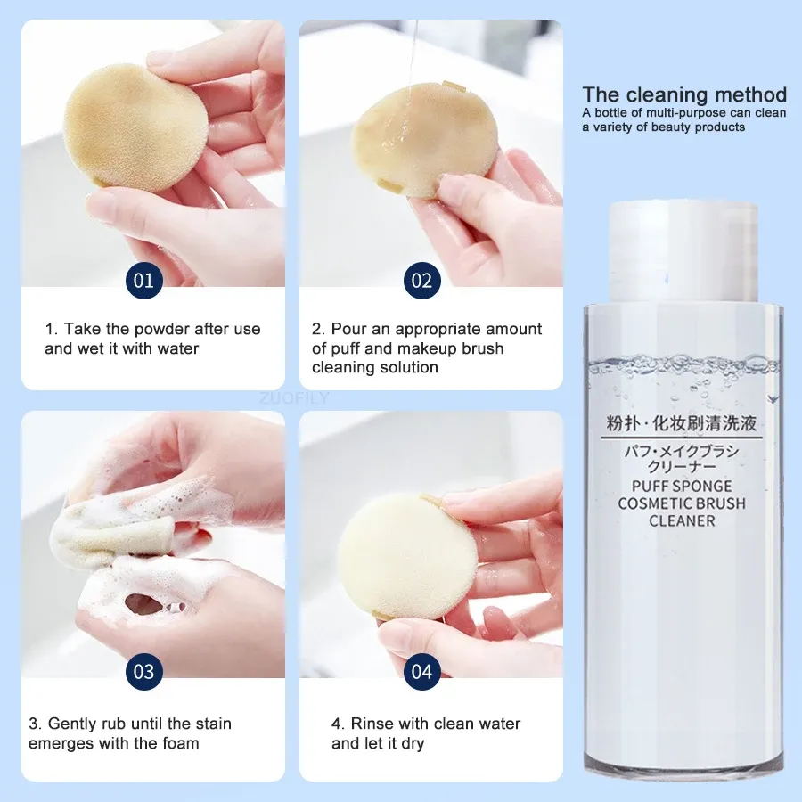 Nettoyant gel transparent pour pinceaux et éponges de maquillage, format 50/80/100 ml 5