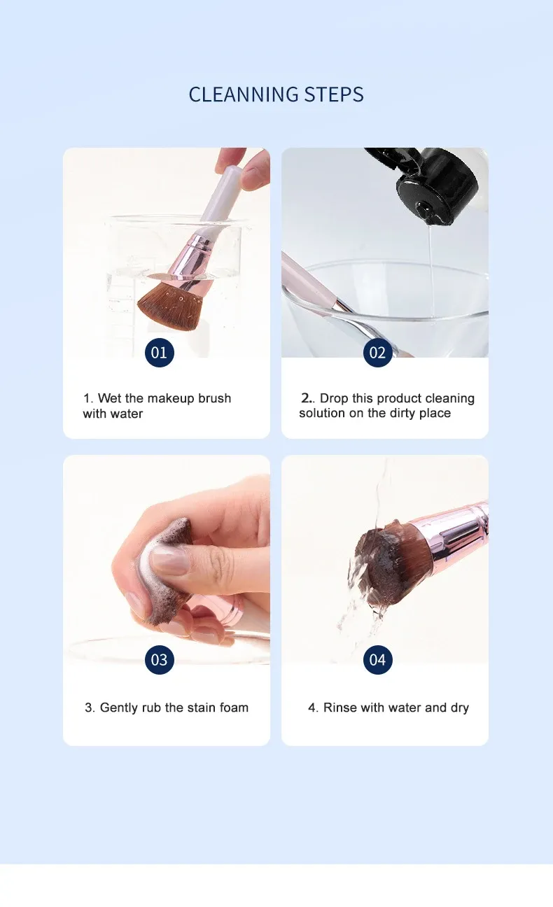 Nettoyant gel pour outils de maquillage