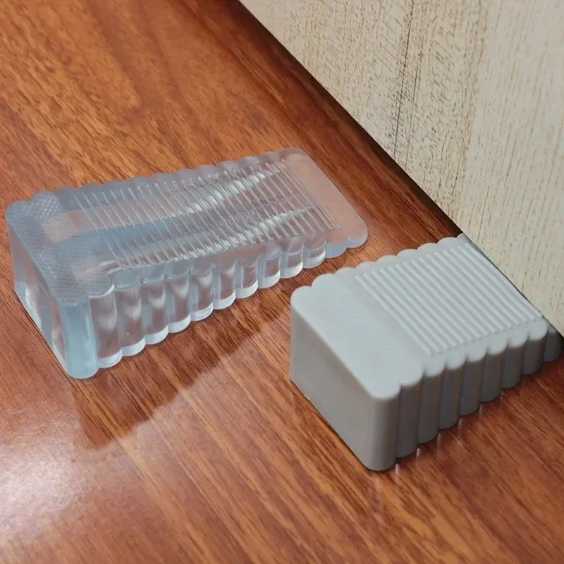 Butoir de porte en caoutchouc anti-collision, repositionnable, sans perçage, pour usage domestique