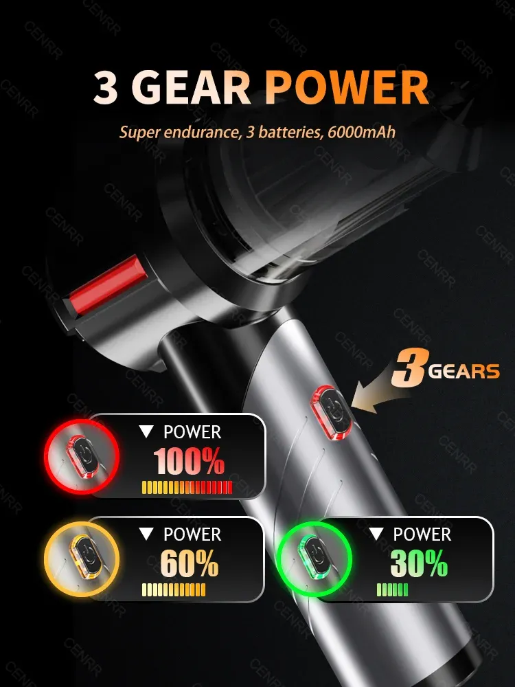 Aspirateur CENRR Mini, nettoyage du coffre