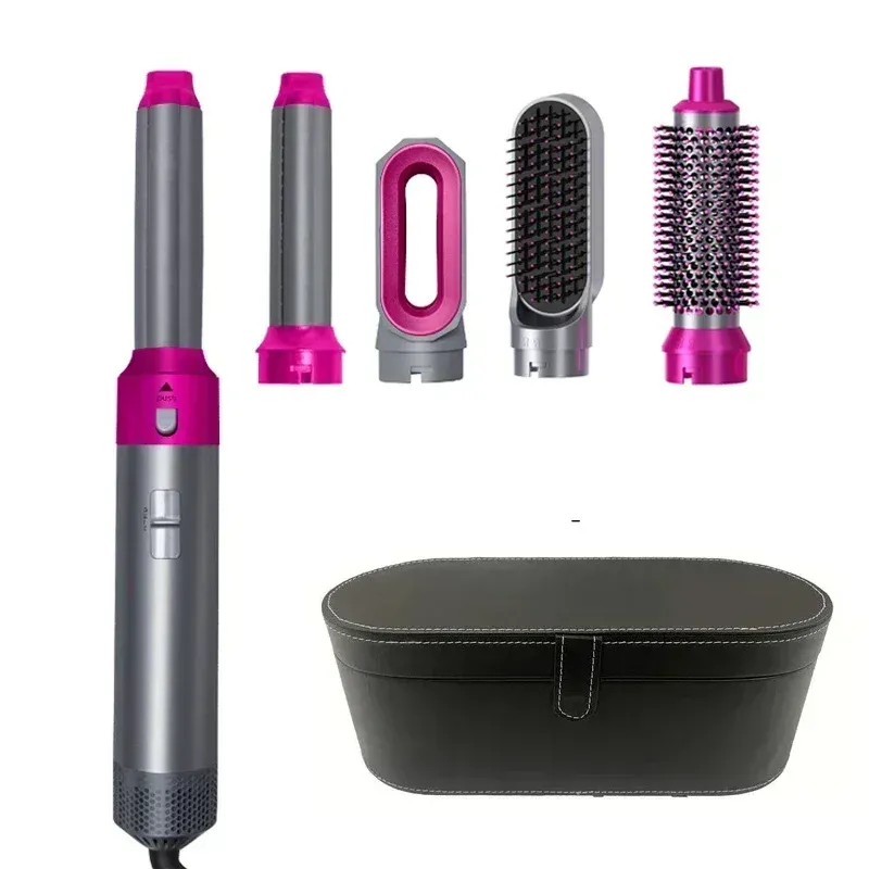 Sèche-cheveux 5 en 1 avec brosse soufflante, lisseur, fer à friser et peignes chauffants, outil de coiffure professionnel 11